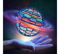 Ancesfun Flying Orb Hover Ball Juguetes, Luces Mágicas LED Recargables Bola Bumperang Bufer con 360° Rotating Fly Spinner UFO Mini Drone Infinito para Niños Adultos Interior & Exterior(Azul)