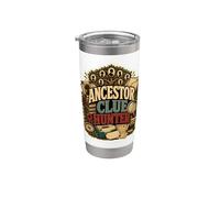 Ancestor Clue Hunter humor genealogía Vaso térmico de acero inoxidable de doble pared