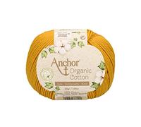 Anchor 00240 - Hilo de algodón orgánico (4 hilos, aprox. 125 m, 50 g), color dorado