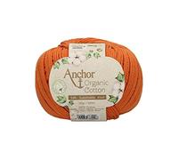 Anchor 4660004-01003 - Hilo de ganchillo (100% algodón, color naranja rocoso, onesize, 52 gramos)