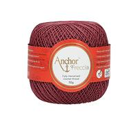 Anchor 4771012-01019 Hilo de ganchillo 100% algodón, 1019, grosor 12, 88 gramos