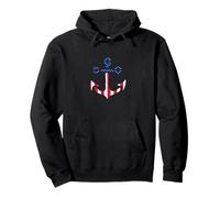 Anchor Boat Cruise Ship American Flag Captain Sailor Sudadera con Capucha