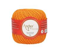 Anchor Freccia 00314 - Ovillo de ganchillo (algodón, 12-50 g), color naranja