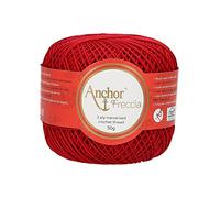 Anchor Freccia 4771006-00047 - Ovillo de ganchillo (100% algodón), color rojo