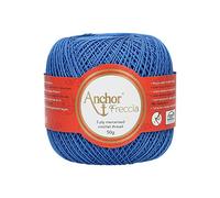 Anchor Freccia 4771012-00142 - Ovillo de lana para crochet, 100% algodón, color azul