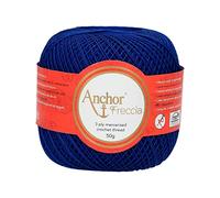 Anchor Freccia 4771016-00134 - Ovillo de lana para crochet, 100% algodón, color azul