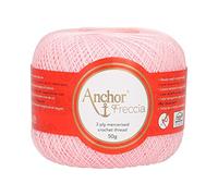 Anchor Freccia 4771020-00048 - Hilo para ganchillo (grosor 20, 100% algodón), color rosa