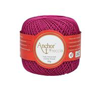 Anchor Freccia - Hilo de ganchillo (grosor 6, 100% algodón), algodón, 00089 Pink, rosa