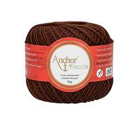 Anchor Hilo de Ganchillo 100% algodón, 359, Grosor 6, 88