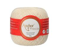 Anchor Hilo para ganchillo Freccia de grosor 20, 4771020-06650, 100% algodón, color blanco