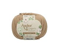 Anchor Organic Cotton 00107 - Hilo de algodón para ganchillo o punto (lavable a 60 grados)