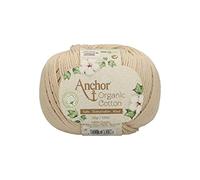 Anchor Organic Cotton 50 G, grosor 4, presentación: 125 m de hilo de ganchillo arena