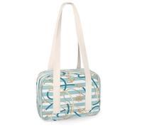 Anchor Ropes - Pequeñas bolsas de deporte a rayas con ancla marina, minibolsa de gimnasio, ligera, casual, bolsa organizadora de deportes para niños, niñas, niños, mujeres y hombres