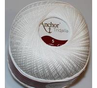 Anchor Tridalia TRIDALIA de Coats Fabra. Ovillo de Color 5 Blanco Cod. 5-07901