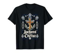 Anchored In Christ - Cuerda de Ancla de Madera para Cruz Camiseta