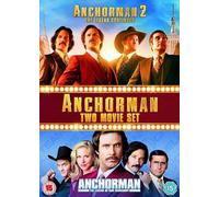 Anchorman 1-2 Box Set (Blu-ray) Will Ferrell Christina Applegate Paul Rudd