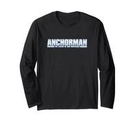 Anchorman: The Legend of Ron Burgundy Metallic Logo Manga Larga