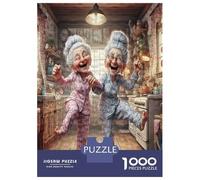 Ancianas Bailando 1000 Piezas Set De Puzzle Puzzle Premium, Cartón Resistente - DIY Super Divertido para La Familia, Decoración Bonita, Regalo De Cumple Ideal 38x26cm/1000pcs