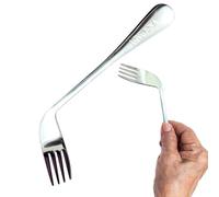 Anciano Codo Tenedor Cuchara,Tenedor de comer en ángulo Cuchara curva Utensilio para autoalimentación - Utensilio de alimentación para personas mayores para una cena cómoda y cómoda para adultos disca