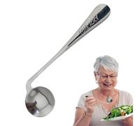 Ancianos Independencia Tenedor Cuchara - Horquilla de comer en ángulo Curva Cuchara Utensilio | Utensilio de cuchara angular para ancianos de enfermería de alimentación, cómodo y seguro para adultos