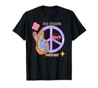 Ancianos Senior Fun No More Work Peace Sign Jubilados Seniors Camiseta