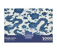 Ancien Chinois Puzzle Regalo Creativo Decoración del Hogar 1000 Piezas Loong Rompecabezas Imposible Juguetes Desafiantes para Adultos 38x26cm/1000pcs