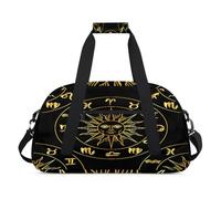 Ancient Astrology Sun Face - Bolsas de lona para niñas y niños, bolsa de viaje para el fin de semana, 24 L, bolsa de deporte para gimnasio, práctica, color, 24 L, Organizador de bolsas