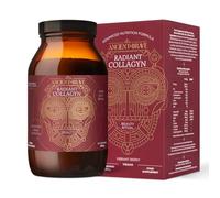 Ancient + Brave - Collagyn radiante para la belleza 200 gramos - Polvo de colágeno vegano con raíz de achicoria - Suplemento herbario para cabello, piel y uñas - Sin OGM, Paleo y Keto