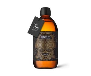 Ancient + Brave - True MCT Oil - 100% Aceite de Coco MCT Puro - 500ml - Aceite MCT C8 y C10 Organico - Ayuno Intermitente, Keto, Paleo y Vegano - Café y Smoothies - Energía y Claridad Mental