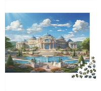 Ancient Castles Rompecabezas De Madera para Adultos Y Niños,1000 Piezas Rompecabezas De Madera,European Architecture Puzzle Regalo Decoración 1000pcs (75x50cm)