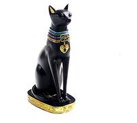 Ancient Egipcio Gato Dios Estatua de la Estatua del Gato Afortunado figurado de la decoración del hogar Moderno decoración del gabinete del Vino Adornos Feng Shui Muebles, 1 colección de Arte