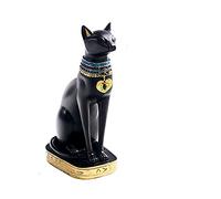 Ancient Egipcio Gato Dios Estatua de la Estatua del Gato Afortunado figurado de la decoración del hogar Moderno decoración del gabinete del Vino Adornos Feng Shui Muebles, 1 colección de Arte
