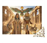 Ancient Egypt Puzzle 1000 Piezas Material Reciclable Pharaoh's Temple Adult Jigsaws Family Gaming Time Props Interesting Family Game for Home 52x38cm/1000pcs