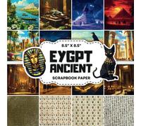 Ancient Egypt Scrapbook Paper Collection: Decorative Double-Sided History Craft Papers for Junk Journals, Wrapping, Card Making & Mixed Media Projects