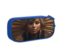 Ancient Egypt Tribe Series - Bolsa de papelería ligera para bolígrafos, escuela, universidad, oficina, viajes, niños, niñas y adultos, Blue, Talla única, Juego de mochila escolar