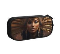 Ancient Egypt Tribe Series - Bolsa de papelería ligera para bolígrafos, escuela, universidad, oficina, viajes, niños, niñas y adultos, Black, Talla única, Juego de mochila escolar