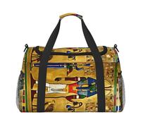 Ancient Egypt Tribe Series - Bolsa de viaje con un amplio espacio, versátil y funcional para actividades al aire libre