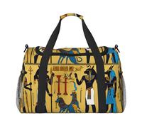 Ancient Egypt Tribe Series - Bolsa de viaje grande, plegable, impermeable, bolsa de noche, playa, natación, piscina, deportes, gimnasio