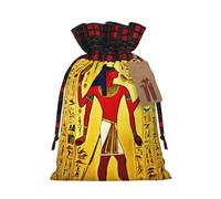 Ancient Egypt Tribe Series - Bolsas de regalo ecológicas con cordón de Navidad para necesidades festivas de cumpleaños