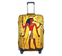 Ancient Egypt Tribe Series - Funda elástica para equipaje, lavable, elástica, antiarañazos, funda de viaje, Blanco, L