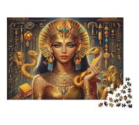 Ancient Egyptian Goddess Colourful Egypt Queen 1000 Pieces Jigsaw Puzzles for Adults Fun Activity for Rainy Days 38x26cm/1000pcs
