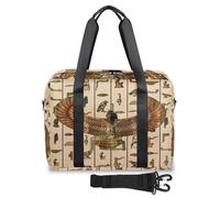 Ancient Egypy Jeroglyphics - Bolsas de viaje para mujeres, hombres, niñas y niños, bolsa de viaje de fin de semana, 32 L, bolsa grande para viajes, deportes, gimnasio, color, Big, Organizador de