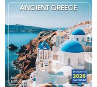 Ancient Greece Calendar 2026: Temples, Ruins & Mythical Beauty | Kalender Calendario Calendrier | Lunar Moon Phases - Bonus 3 Months from 2025