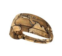Ancient Map World Globe - Banda para el sudor ajustable para baloncesto, fitness, atletismo, fútbol, yoga