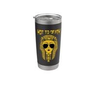 Ancient Pharaoh Egyptian Hot To Death Sunglass Winged Ankh Vaso térmico de acero inoxidable de doble pared