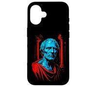 Ancient Philosopher Bust Stoic Roman Greek Wisdom Carcasa para iPhone 16