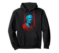 Ancient Philosopher Bust Stoic Roman Greek Wisdom Sudadera con Capucha