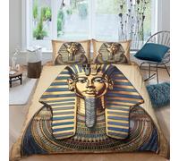 Ancient Royal Portrait Funda Edredon Microfibra Juego de Ropa de Cama de 3 Piezas Impresión 3D Cierre de Ancient Royal Retrato Funda de Edredón Funda de Almohada a Juego Suave for Ancianos