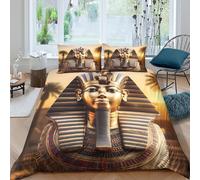 ancient royal statue Funda de Edredón Microfibra 3 Piezas Impresión 3D Cierre de ancient royal statue Funda Edredon Fundas de Almohada Antialérgica Antibacteriana for niños y niñas King（220x240cm）