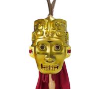 Ancient Shang Dynasty Bronze-Style Helmet Replica | Wearable Model for, Display & DIY | Historical Armour(Single mask)